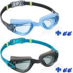 Aegend Swim Goggles for Kids Youth 3-14 Anti-Fog Anti-UV Comfort Fit Goggles for Swimming