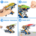 Smartivity DIY 2in1 Hydraulic Paper Airplanes & Darts Launcher STEM Toy for Kids Ages 6-12