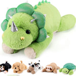 gnomantic Turtle Weighted Stuffed Animals - 22 Inch 4.5 Pounds Weighted Plushies Sea Turtle Stuffed Animal - Big Tortoise Plush Pillow - Cute Plush Toys Gifts for Kids & Adults (Green)
