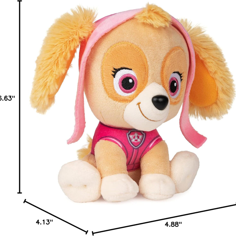 GUND Official PAW Patrol Skye in Signature Aviator Pilot Uniform Plush Toy, Stuffed Animal for Ages 1 and Up, 6" (Styles May Vary)