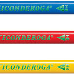 Ticonderoga My First Short Triangular Wood-Cased Pencils, #2 HB Soft, With Erasers, Primary Colors, 12 Count