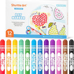 Shuttle Art 60 Pack Dot Markers, 12 Colors x 5 Sets Washable Bingo Daubers, Fun Art Supplies for Kids and Preschoolers, Non Toxic Water-Based