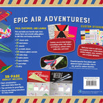 Paper airplane kit with 100 planes, 1000 stickers, launcher and rubber bands, colorful sheets, stem family gift