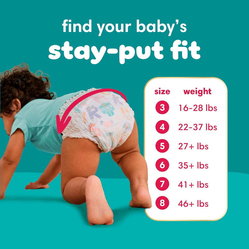Pampers Diapers - Cruisers 360 - Size 4, 144 Count, Babyproof up to 100% Leakproof Pull-On Diaper