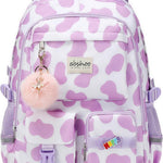 abshoo Big Student Laptop Backpack For College Women Middle High School Teen Girls Bookbag Travel Daypack (Black) | For College