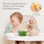 Momcozy Reusable Baby Food Pouches for Toddlers,BPA Free Plastic,Food Safe,Freezer Safe,Refillable for Applesauce Yogurt & Puree Squeeze Pouch,10 packs,5oz