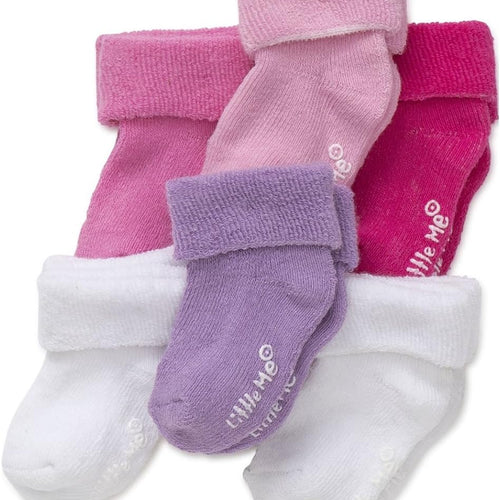 Little Me baby-girls 6 Pack Variety Socks