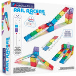 MAGNA-TILES Rail Racers 33-Piece Magnetic Construction Set, The Original Magnetic Building Brand