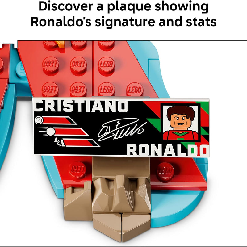 LEGO Editions Cristiano Ronaldo Soccer Highlights building set for 10+ year olds, 490 pieces, collectible soccer gift