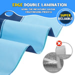 80" Non-Slip Splash Pad for Kids and Dogs, Premium Inflatable Slide with Anti-Slip Safety and Quick Inflation