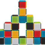 Infantino 24-piece multicolor sensory blocks for babies and toddlers 12 months+, BPA-free and baby-safe materials