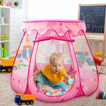 Crayline Pop Up Princess Tent with Star Light for Baby Girl Birthday Gift