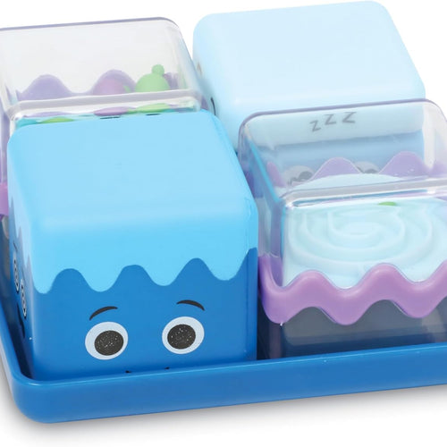 Learning Resources Cool Down Cubes Sensory Fidget Toys - Quiet Fidgets for Kids, Toddlers, and Adults - Calming Corner Items for Classroom or Home, Small Tactile Tools for Play, Focus, and Travel