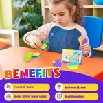 Sensory Fidget Magnet Toys for Kids: Silicone Magnetic Sliders Stress Fidgets for Autism, Stress Small Texture Fidget Toys for Classroom Prizes, Adults Office Desk / Portable Travel Must Haves, Gifts