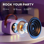 YLL Portable Karaoke Machine with 2 Wireless Mics, Kids Singing Toy for 3-10+ Years
