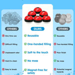 Reusable Water Balloons 12 Pcs, Refillable Self-Sealing Water Bombs, Quick Fill Silicone Water Balls for Kids, Non-Magnetic Splash Toys for Outdoor Summer Fun, Pool Beach Backyard Water Park Games