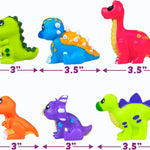 Mold-Free Dinosaur Bath Toys: Soft, Squeezable, and Float on Water for Toddlers