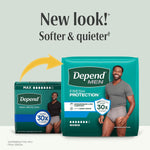 Depend Fresh Protection Adult Diapers for Men, S/M, 32 Count