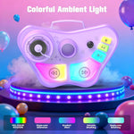stand karaoke machine for kids, 2 wireless mics, rechargeable, kids microphone, birthday party gift