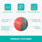 Waboba Original Water Bouncing Ball - Perfect Toy for Beach and Water Games - Skips on Water - Invented in Sweden