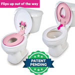 Bright Starts Disney Baby Minnie Mouse Flip & Sit Potty Training Seat, Attaches to Toilet Securely, Space Saving Design Fits Most Toilets