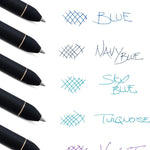Pentel EnerGel Kuro Shades of the Ocean, Retractable Liquid Gel Pen, Assorted Ink Colors, Pack of 5 (BL437OCNPF5)