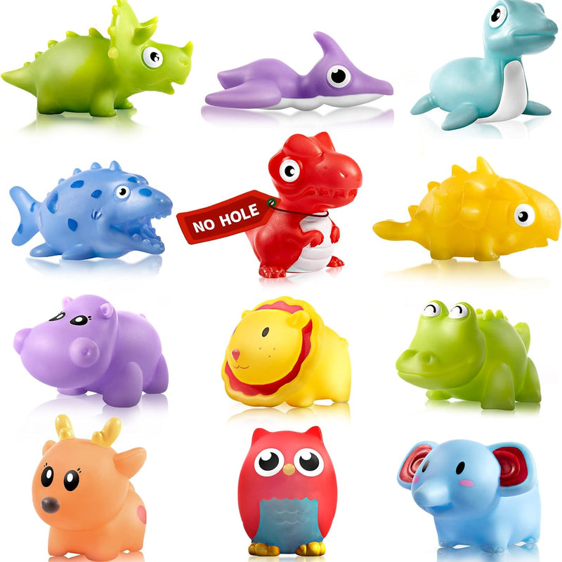 Hely Cancy Infant Bath Toys, No-Hole Design for Safe & Easy Cleaning, 18+ Months