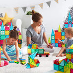 Jasonwell 100pcs Magnetic Tiles Building Blocks Set for Boys Girls Preschool Educational Magnet Construction Kit Stacking STEM Toys Christmas Birthday Gift for Kids Toddler 3 4 5 6 7 8 9 10 + Year Old