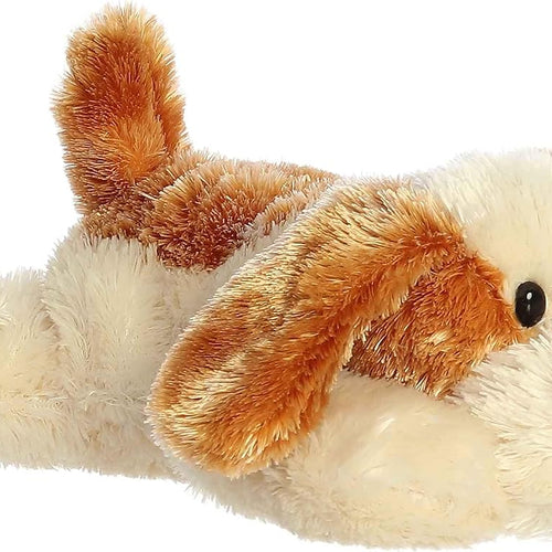 Aurora® Adorable Mini Flopsie™ Scruff™ Stuffed Animal - Mini Companions Ready for Playful Adventures - for Kids All Ages, Toddlers, Adults, and Families - Brown 8 Inches