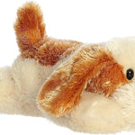 Aurora® Adorable Mini Flopsie™ Scruff™ Stuffed Animal - Mini Companions Ready for Playful Adventures - for Kids All Ages, Toddlers, Adults, and Families - Brown 8 Inches