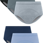 Hanes Boys' Potty Training Underwear, Light Leaks Toddler Cotton Briefs and Boxer Briefs, Multi-pack