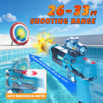4Pcs Electric Water Gun for Kids Adults, Water Guns Squirt Gun | Toys for boys,Water Spray Sound and Led Light, Leak-Proof Rechargeable Watergun for Summer Outdoor Pool Beach Toys for Boys