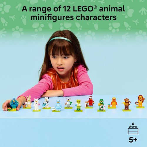 LEGO Minifigures Animal Series 28, 6-pack sealed mystery boxes for kids, ages 5+