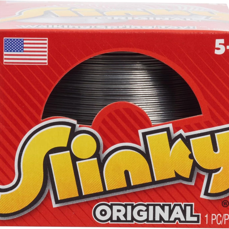 The Original Slinky Walking Spring Toy, 2.75-inch Diameter Metal Slinky, Fidget Toys