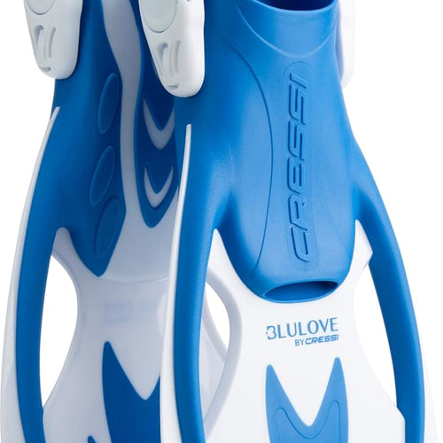 Cressi Rocks Fins, Kids Open Heel Short Fins with Adjustable Straps for Snorkeling and Swimming - Cressi: Quality Since 1946