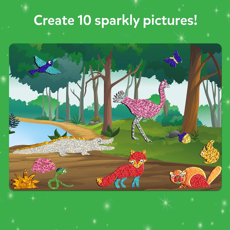 Skillmatics Foil Fun Animals, Foil Art & Craft Kit, Gift for Boys & Girls | Travel Toys, Sticker Activity Kit, Fine Motor Skills, DIY Mess-Free Art, Screen-Free, Gifts for Kids Ages 4, 5, 6, 7, 8, 9