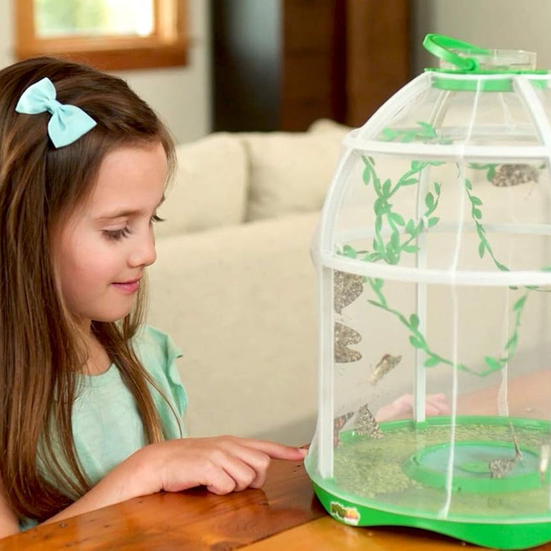 Uncle Milton Butterfly Farm Live Habitat - STEM Toy for Kids Age 6+ with Customizable Habitat and Learning Poster
