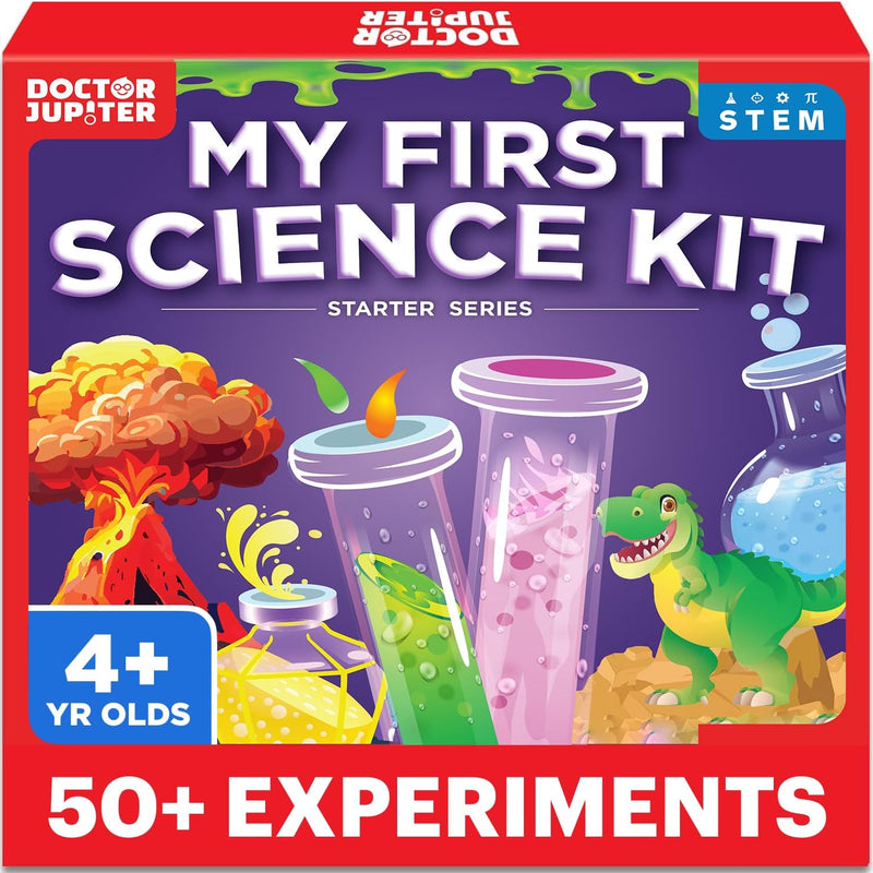 Doctor Jupiter My First Science Kit for Kids Ages 4-8 with 50+ Experiments and Fun STEM Learning