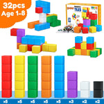 32PCS Magnetic Building Blocks for Toddlers Age 3-5, STEM Educational Sensory Toys for Kids Ages 3-8
