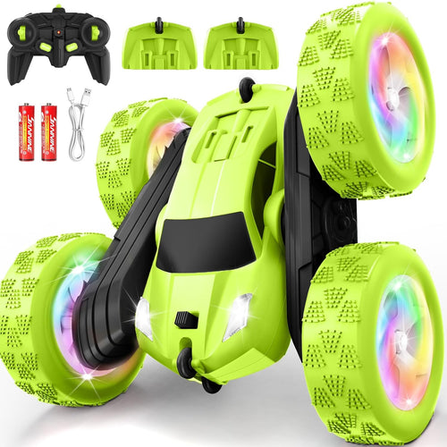 Remote Control Car with 360° Flips, 2.4GHz Double Sided RC Crawler for Outdoor Play