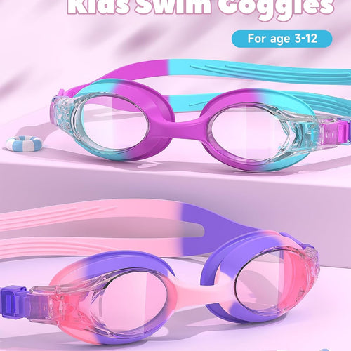 findway Kids Swim Goggles, Kids Swimming Goggles Anti-fog No Leaking Girls Boys for Age 3-12