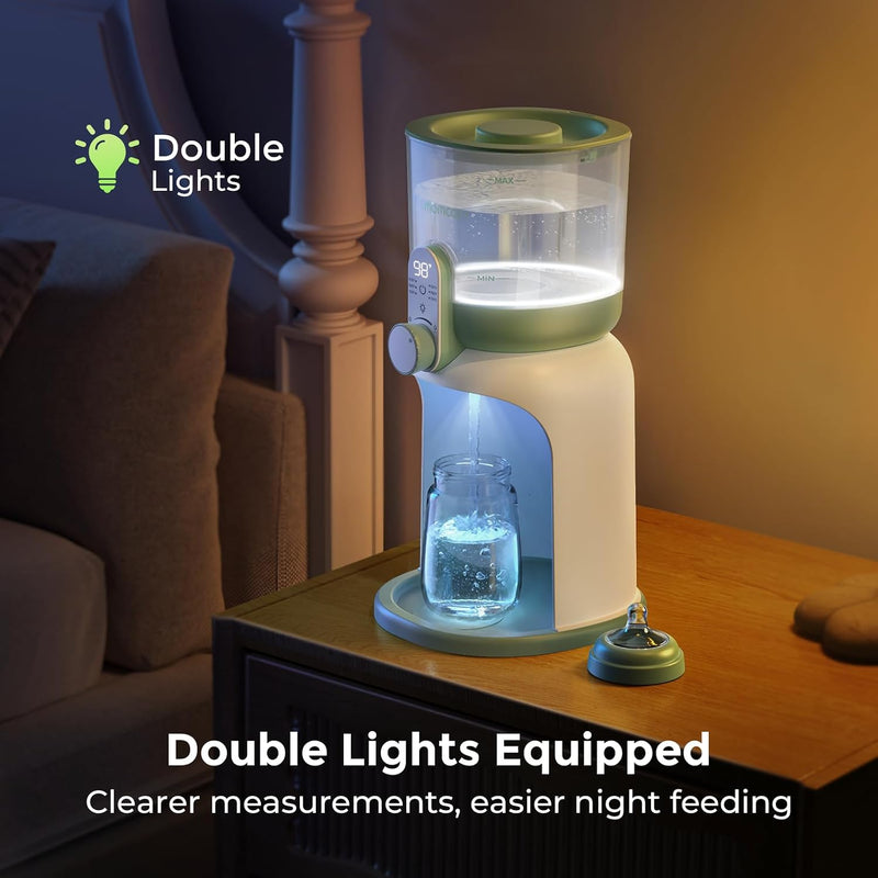 Momcozy Instant Water Warmer, 57 fl oz Baby Formula Water Dispenser | Dual Lights for Night Feedings, 6 Temperature Settings, Detachable Tank, Newborn Essentials, Electric Kettle Alternative