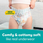 Pampers Training Pants - Easy Ups Boys & Girls Bluey - Size 3T-4T, 124 Count, Children's Potty Underwear (Packaging May Vary)