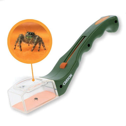 Carson BugView 5X Magnifying Glass Quick-Release Bug Catcher for Indoor and Outdoor Use, Perfect for Kids and Adults