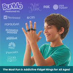 BUNMO Magnetic Fidget Rings – Fidget Toys Adults, Cool Fidgets for Teens, Quiet Fidget Toys, Maximum Strength 8 N50 Magnets, Endless Tricks, Teen Gifts, Fidgets for Kids 8-12, Adult Fidget Toys, Black