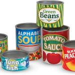 Melissa & Doug Let's Play House Grocery Cans with Removable Lids for Preschool Learning Toys for Girls & Boys 3+