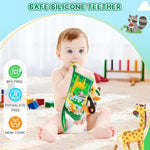 BBWOO Soft Baby Book Toy, Tummy Time Toy for Infant 0-6 Months, Touch and Feel Sensory Crinkle Book