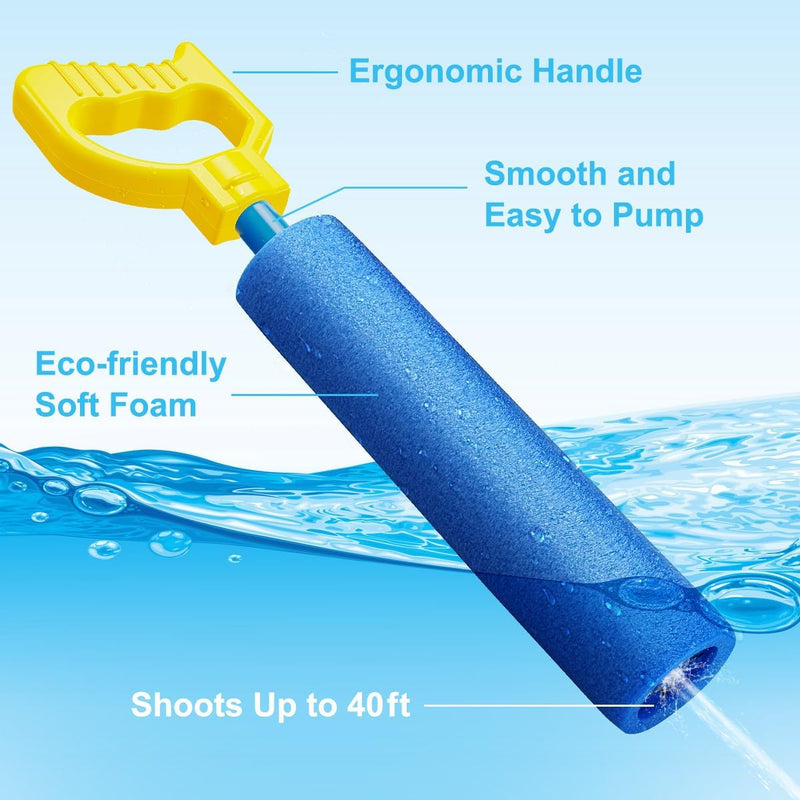 LQYoyz Water Gun, 6 Pack Super Water Soaker Blaster Squirt Guns | Water Guns for Kids, 40 ft Range, Pool Toys for Swimming Pool, Beach, Summer Party & Outdoor Water Games