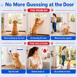 ChunHee Dog Training Bells for Door - Dog Door Bell for with 36 Custom Sounds | Dog Bell for Door Potty Training | Chew-Proof & Adjustable Volume (0-115dB) | Teach Puppies to Signal to Go Outside