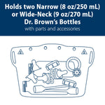 Dr. Brown's Microwave Steam Sterilizer Bag for Baby Bottles, Breast Pump Parts & Other Toddler Accessories, 100% Silicone, Reusable Sterilizing Bag